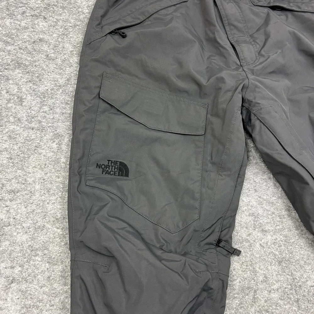 The North Face Snow Pants Mens M Gray DryVent Insulated Lined Ski Cargo 34x30
